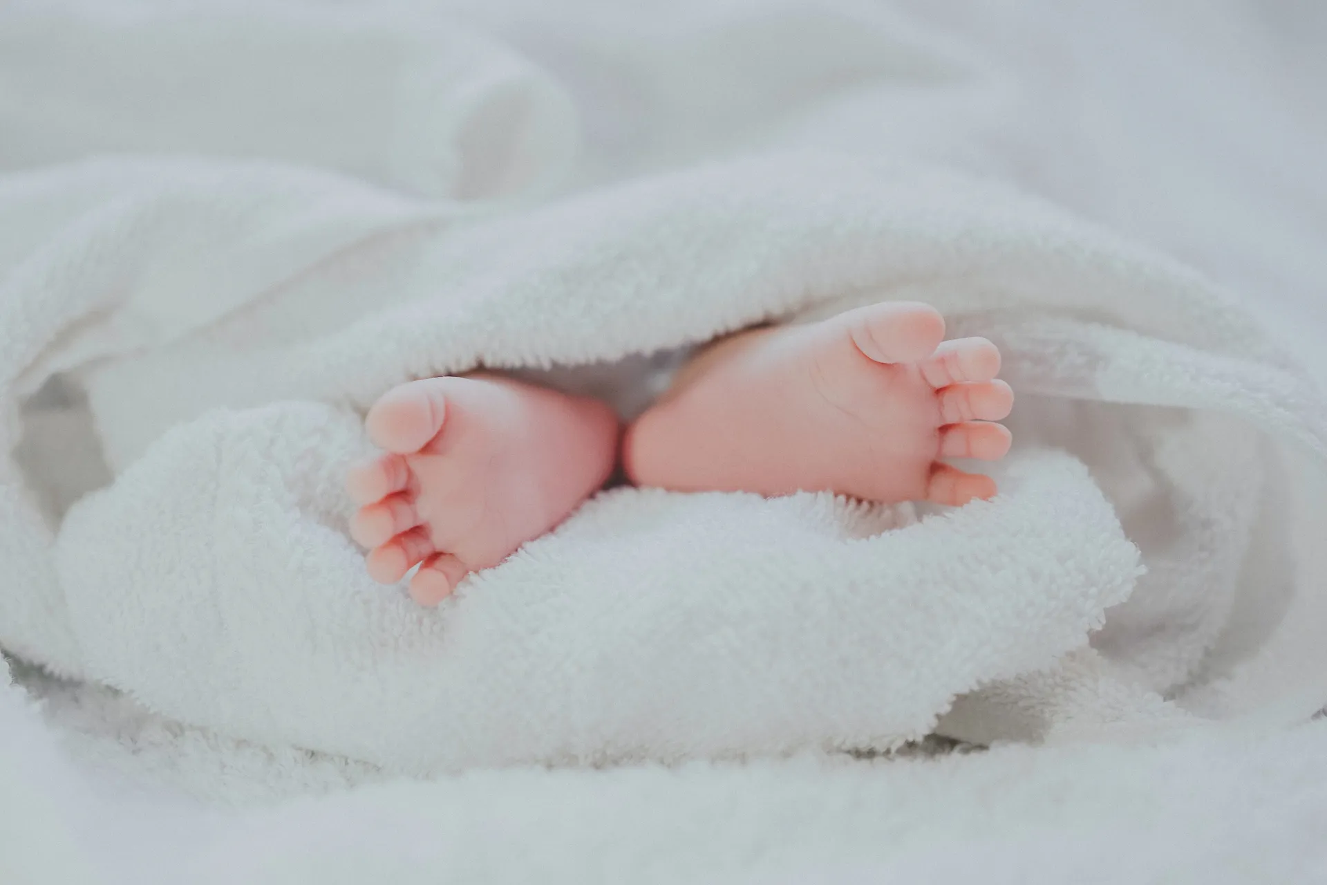 Baby's feet background
