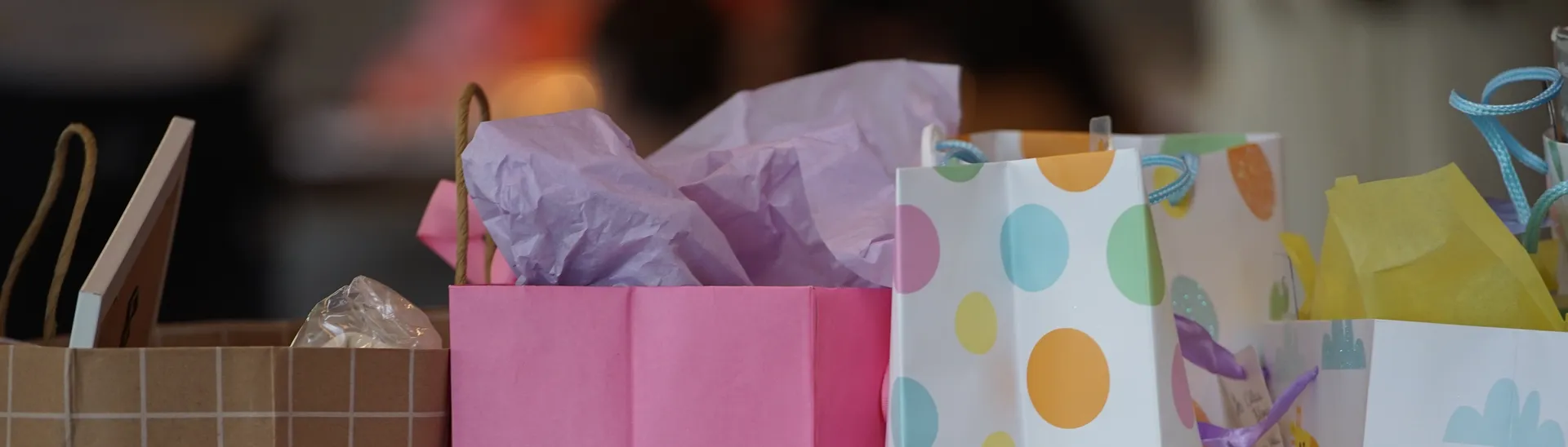 Gift bags background