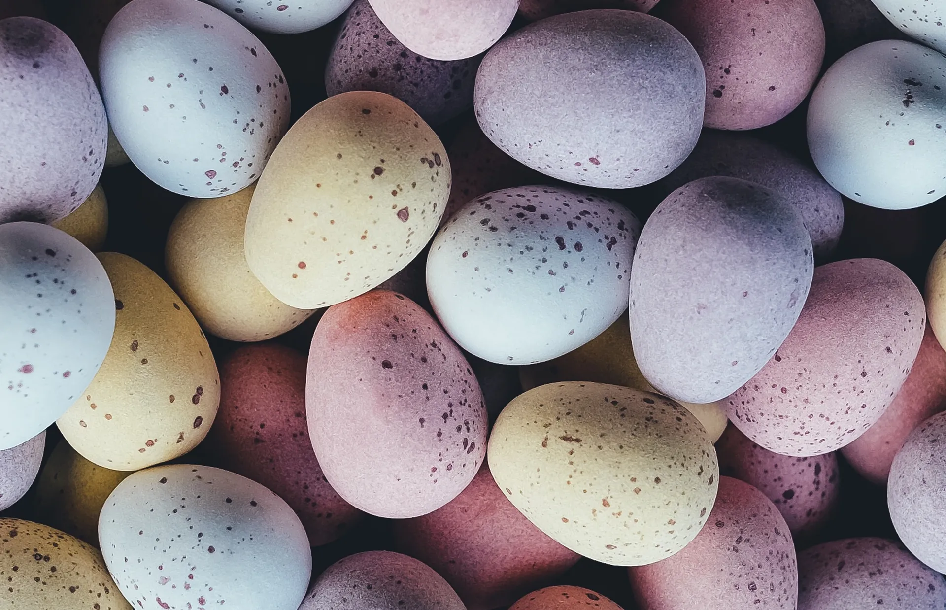 Mini eggs background