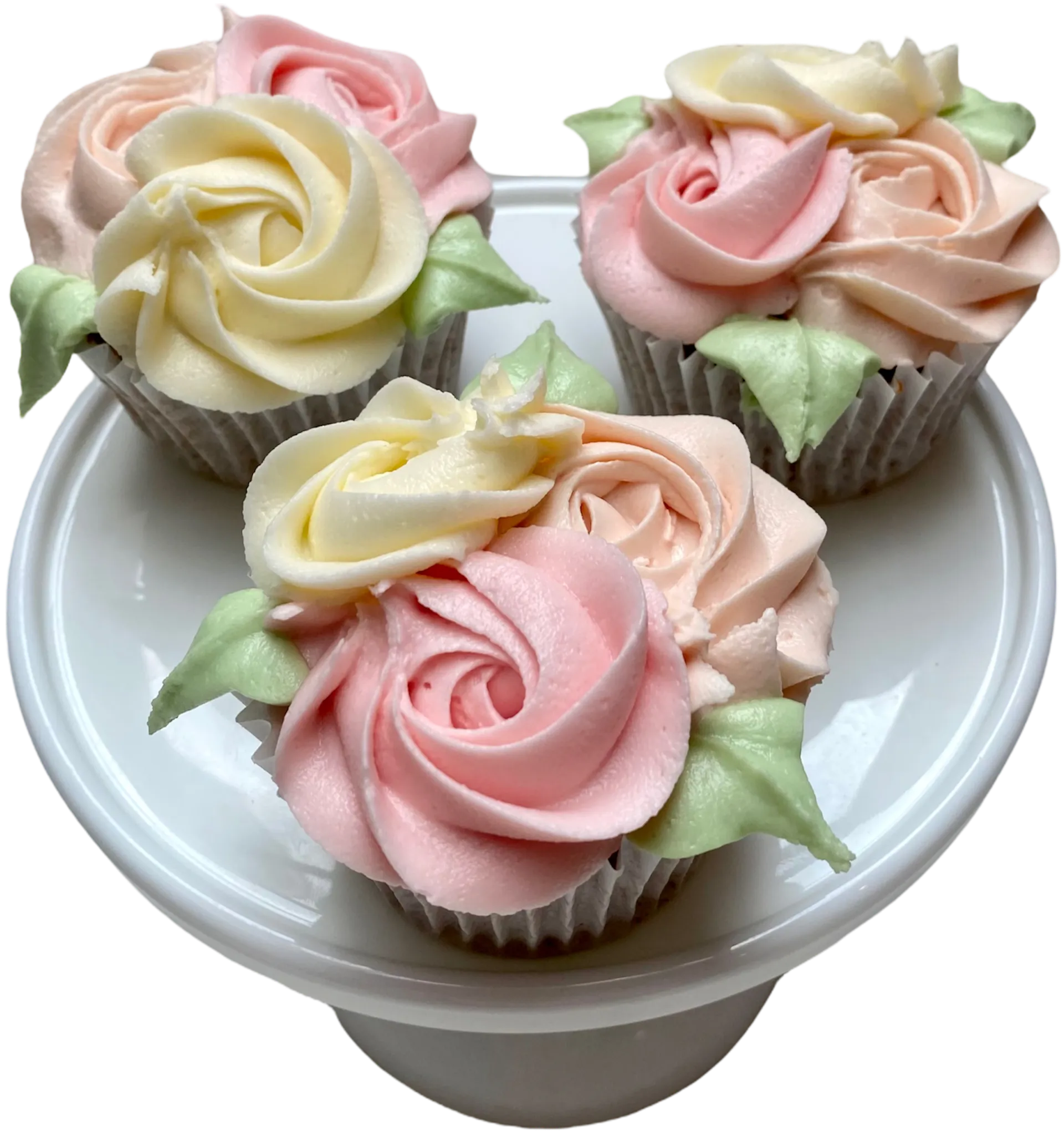 Rose mix cupcakes