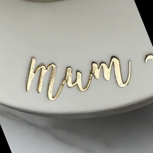 Embossed lettering example