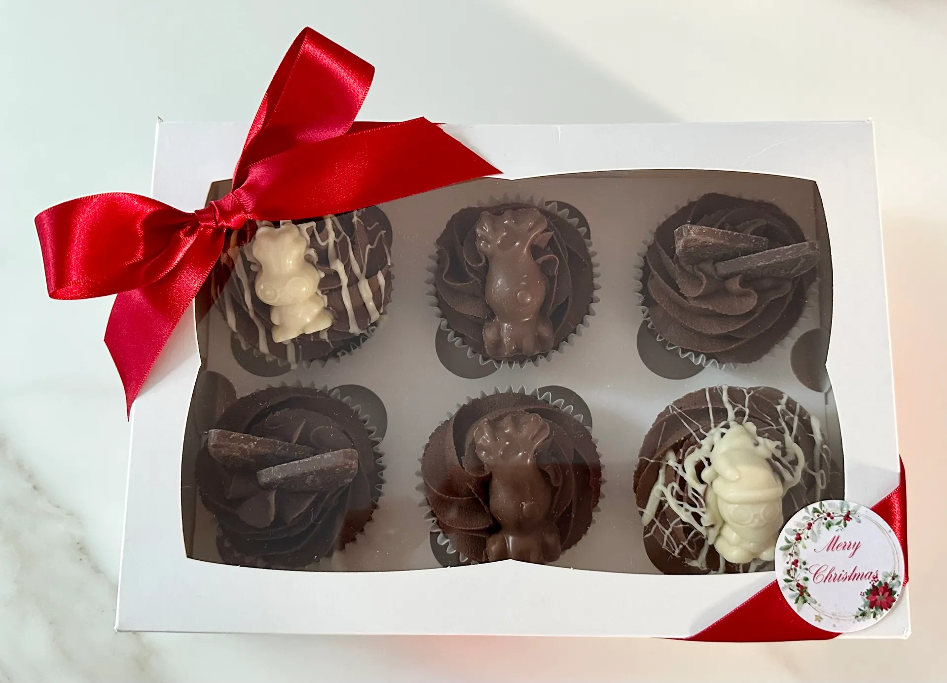 Chocolate cupcake box