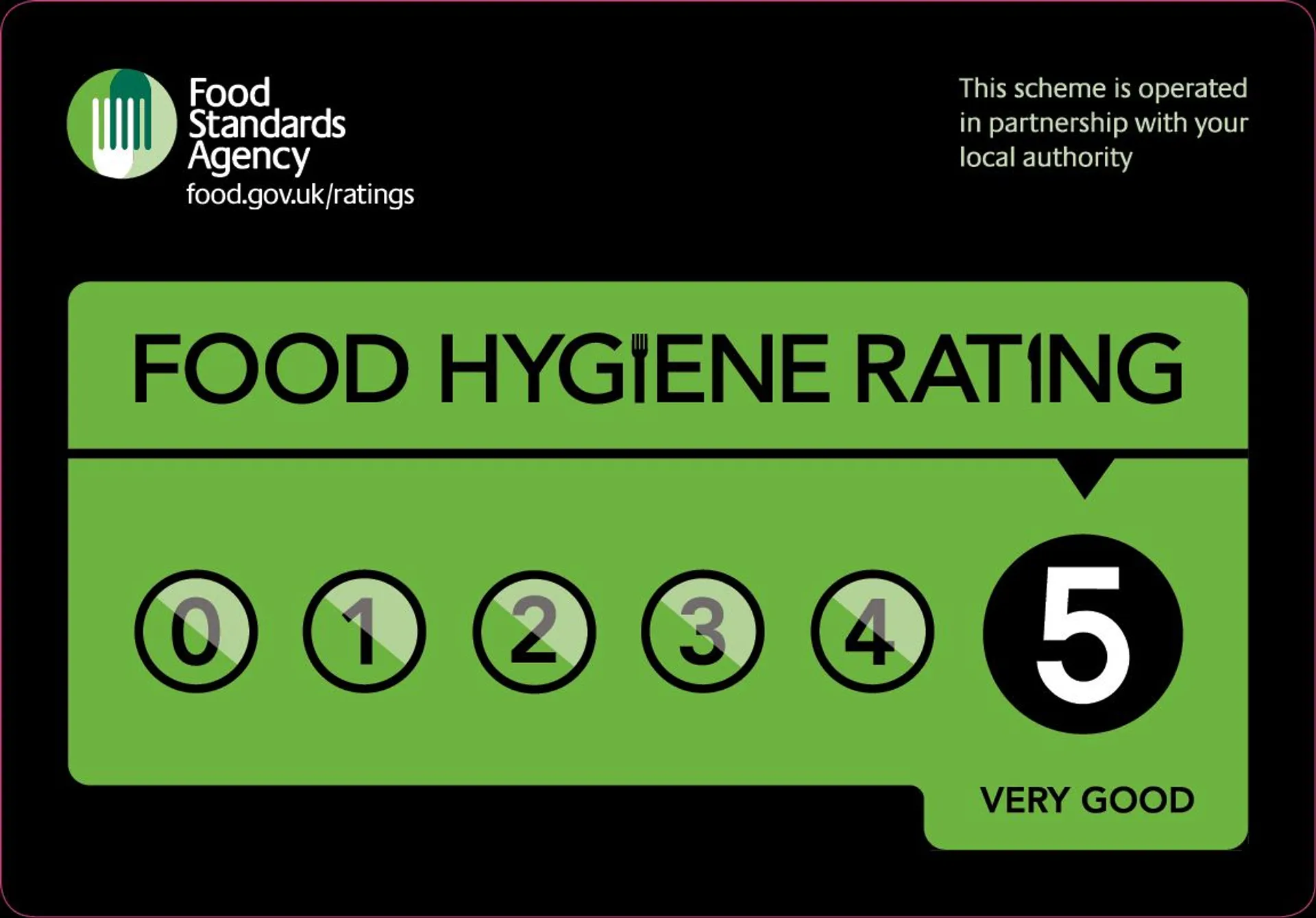 5* hygiene rating