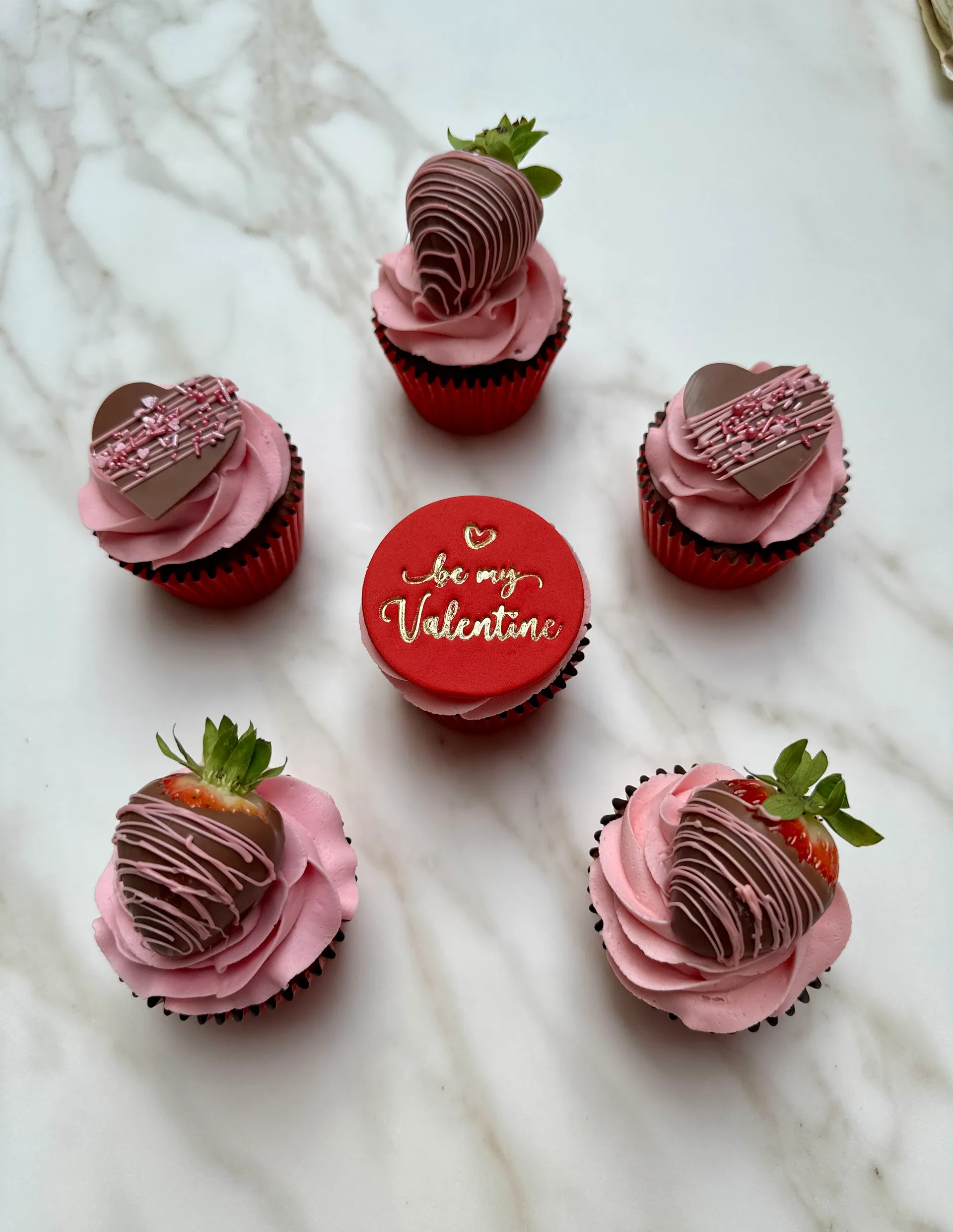 Valentine's Day cupcakes