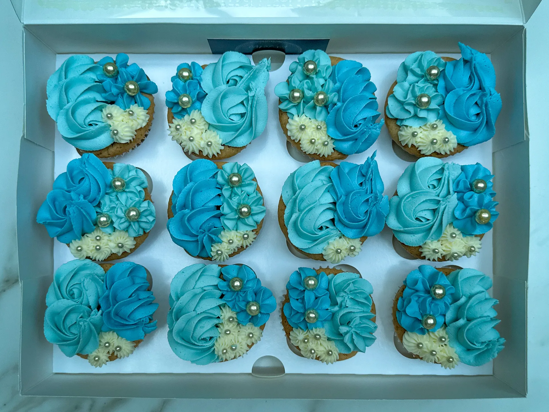 Mixed Swirls - Blue