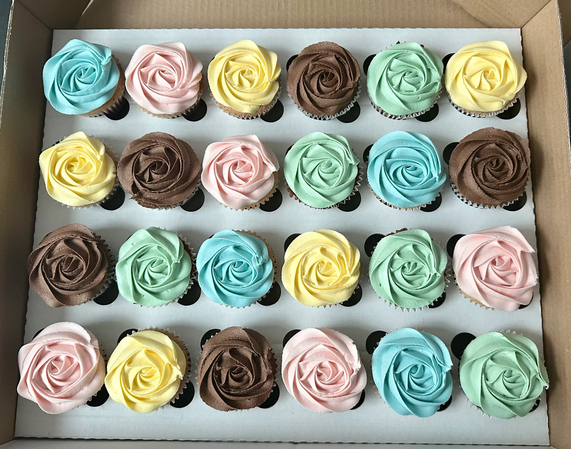 Christening cupcakes