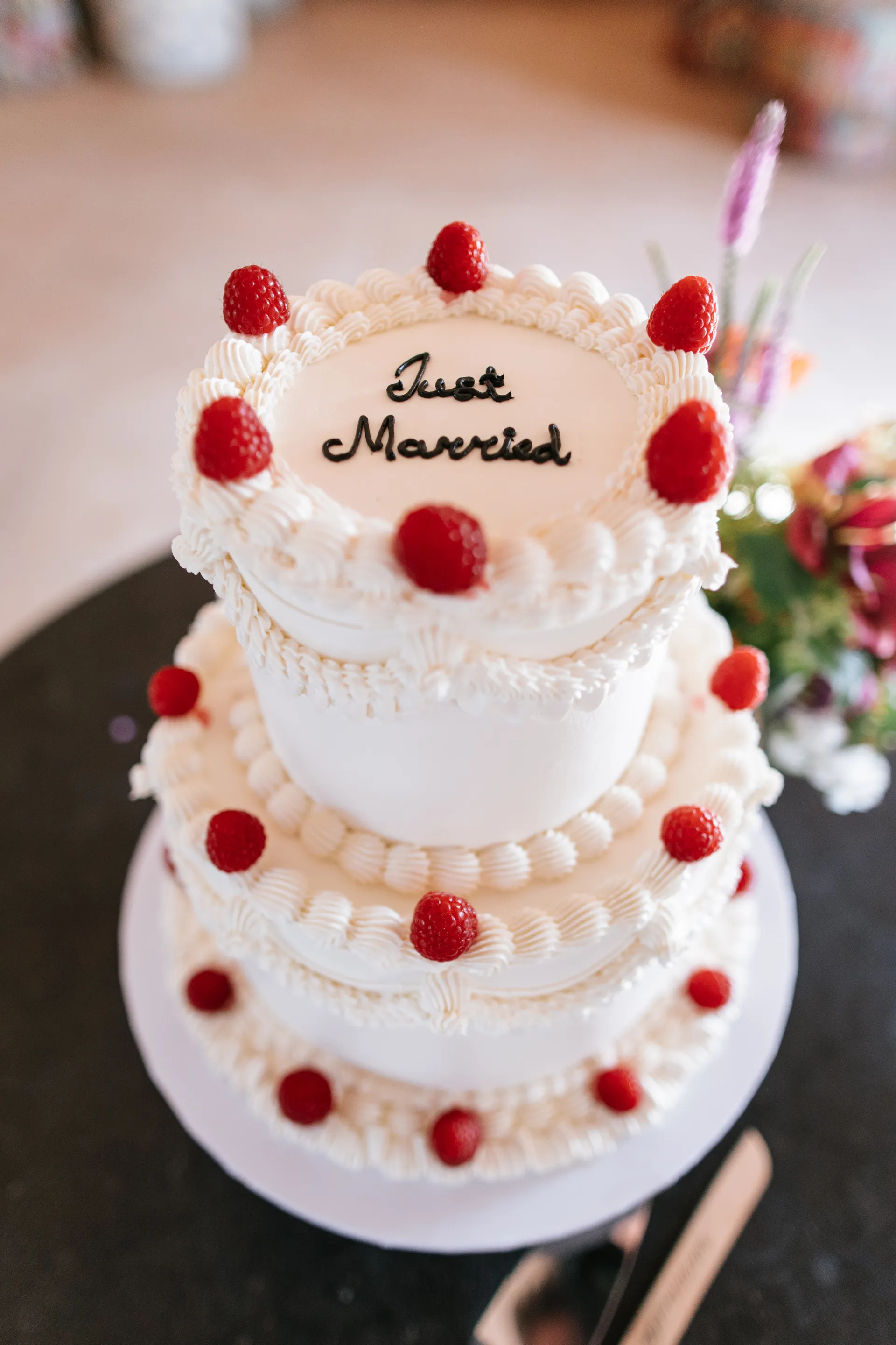Wedding cake at Old Gore by Yard Space