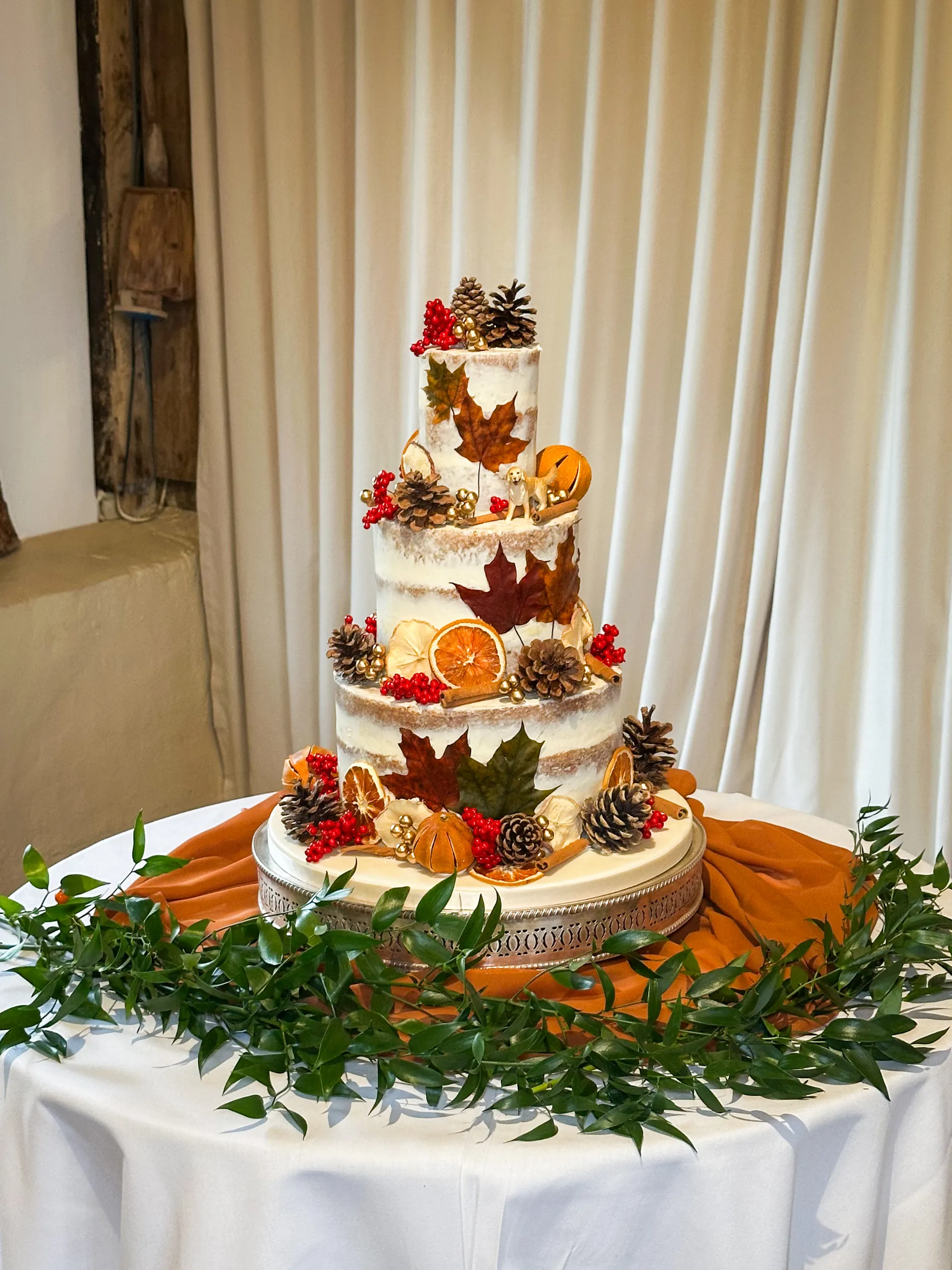 Wedding cake at Clock Barn