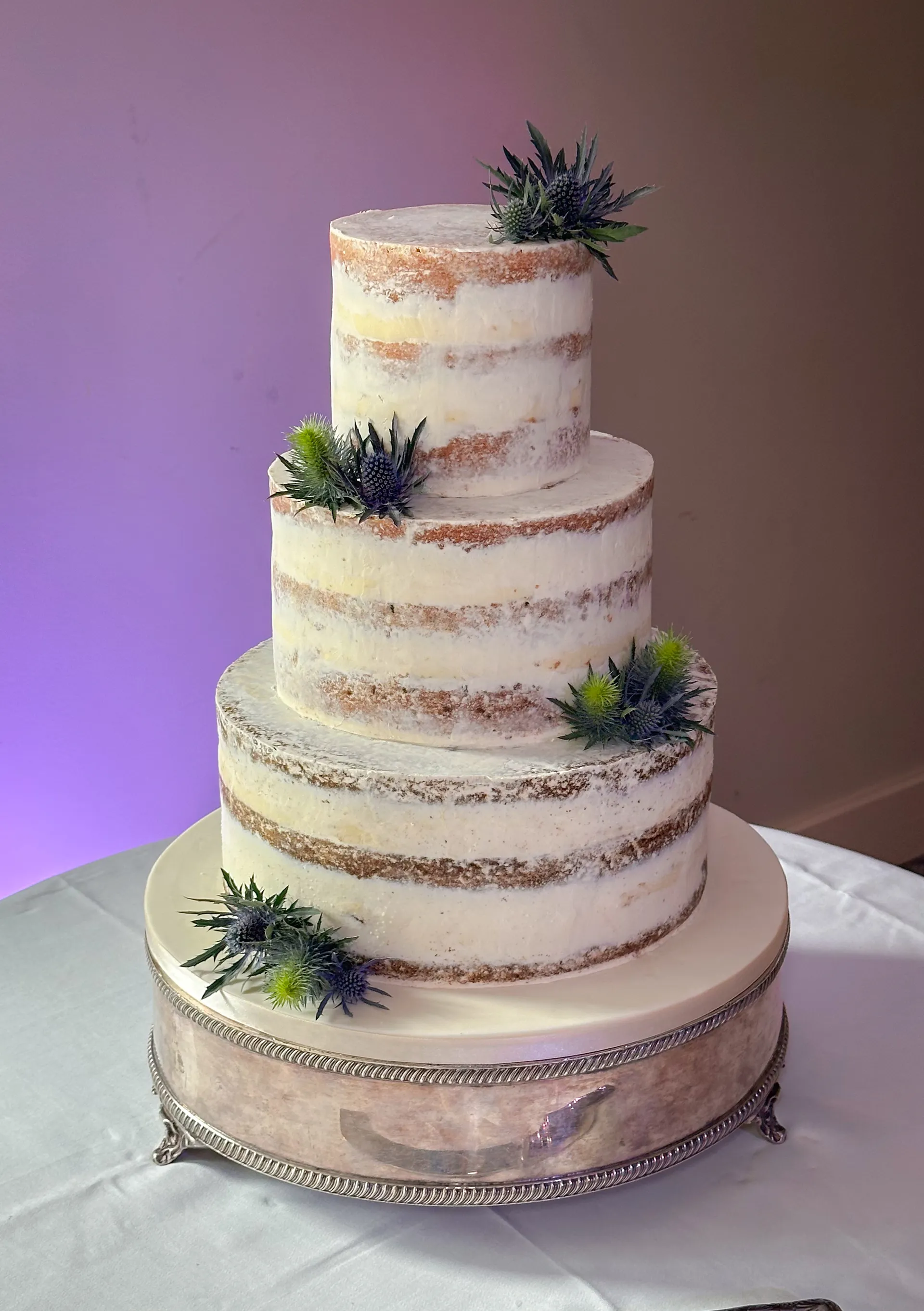 Wedding cake at Oakley Hall