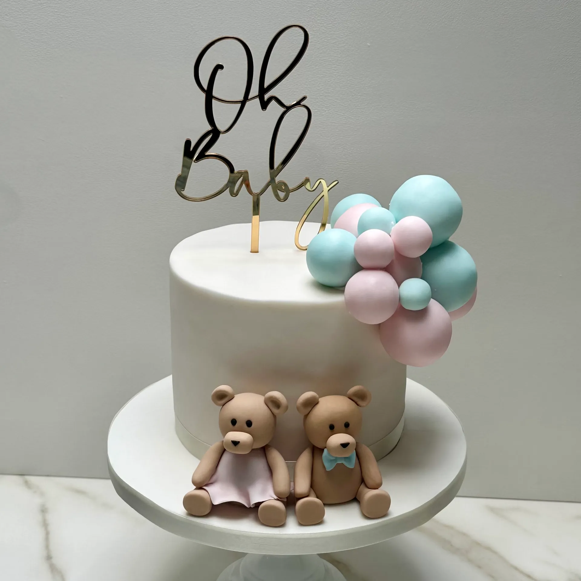 Gender reveal cake